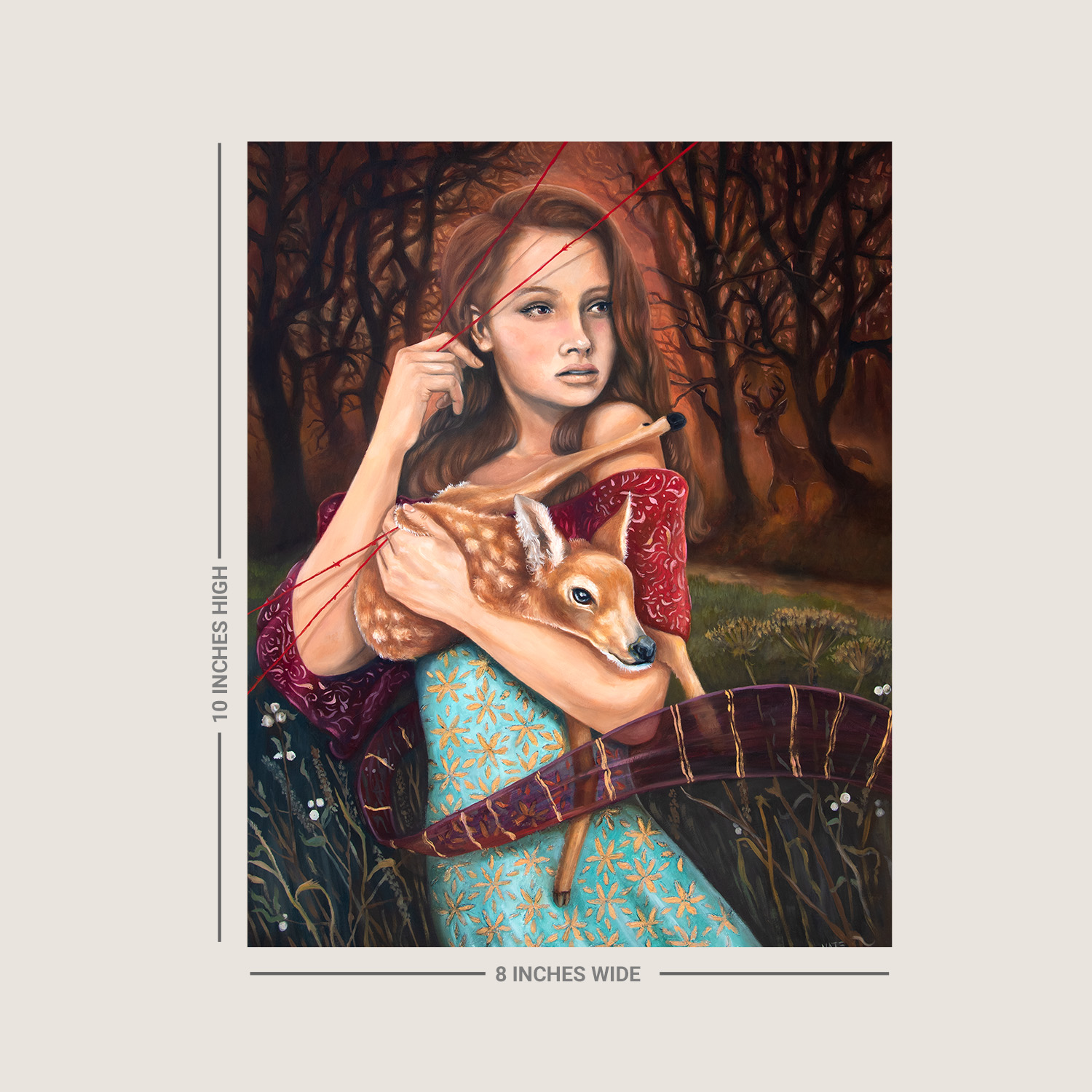 Girl Stealing a Fawn - Image 5