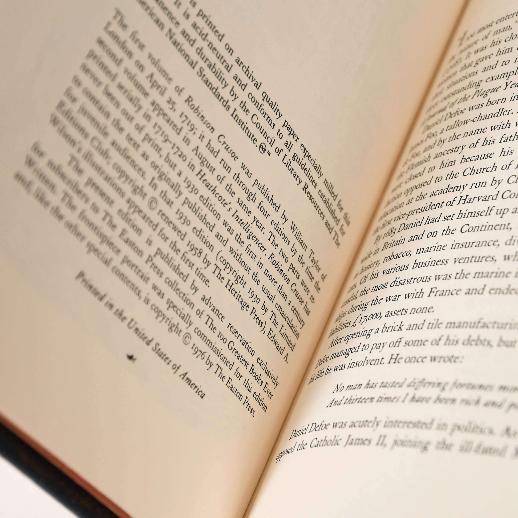 Robinson Crusoe by Daniel Defoe, Easton Press - Image 9