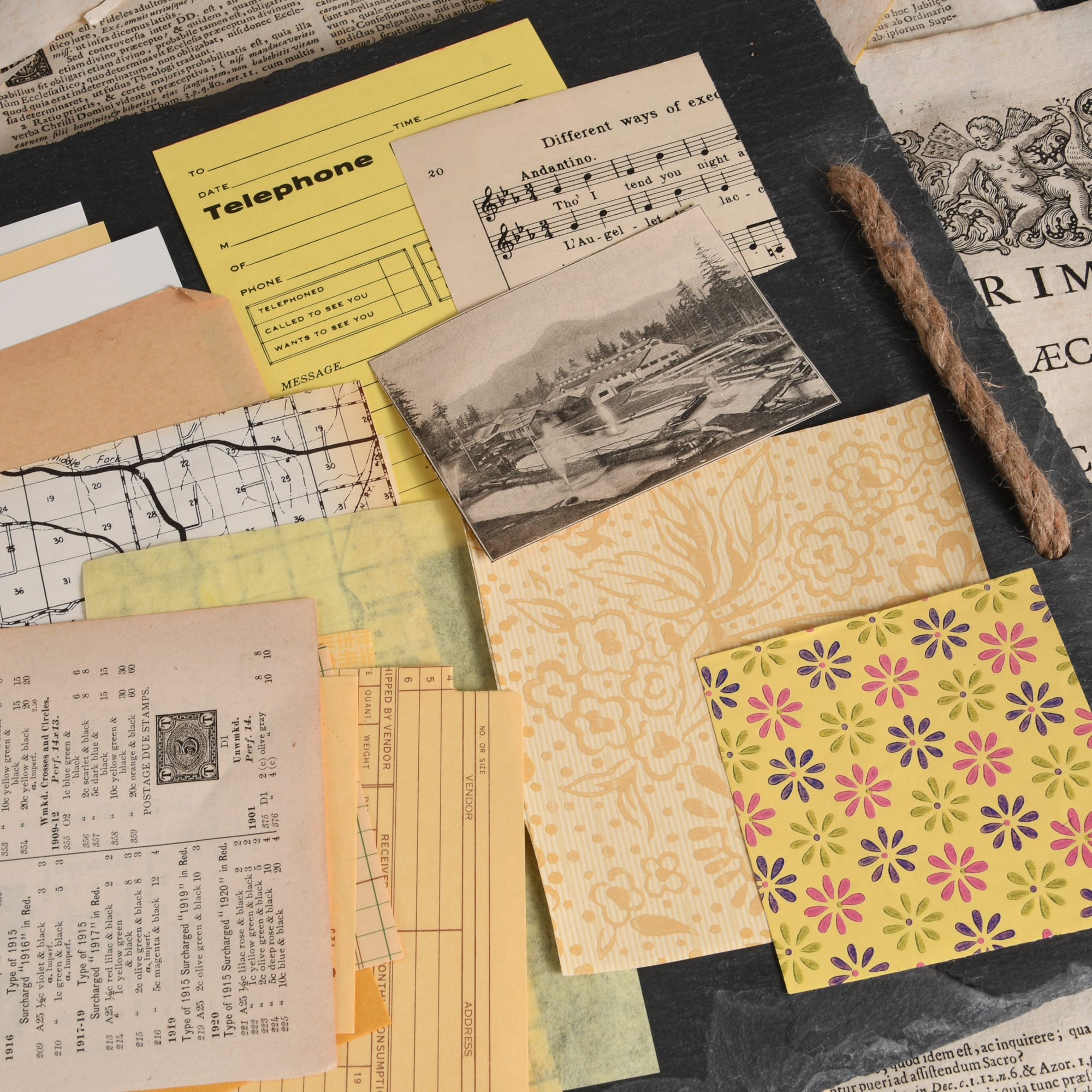 Vintage Ephemera Pack—Yellow Theme - Image 5