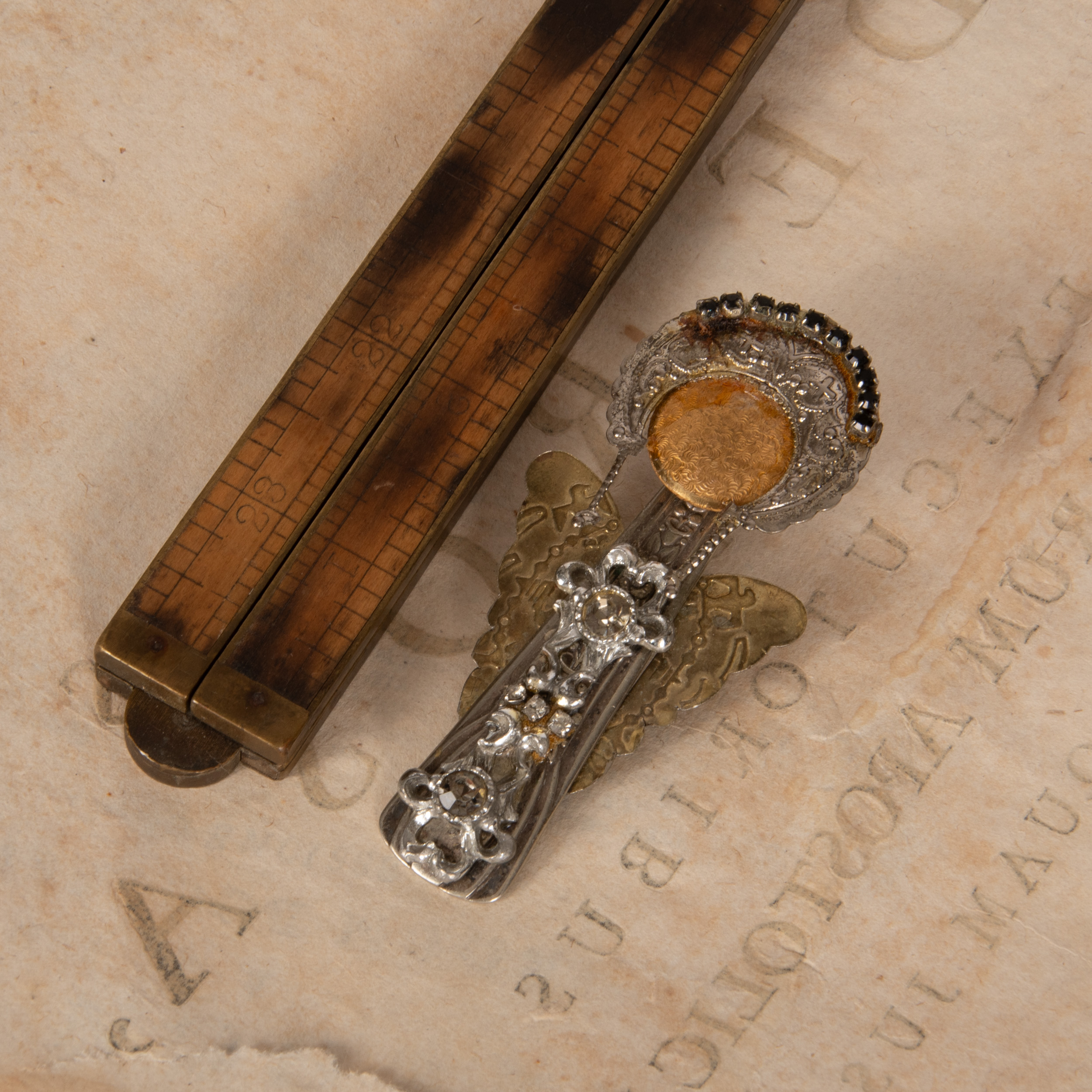 Folk Art Angel Brooch Handmade from Spoon - Image 4