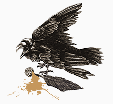 Mascot of dark academia, the raven has spilled the Ink