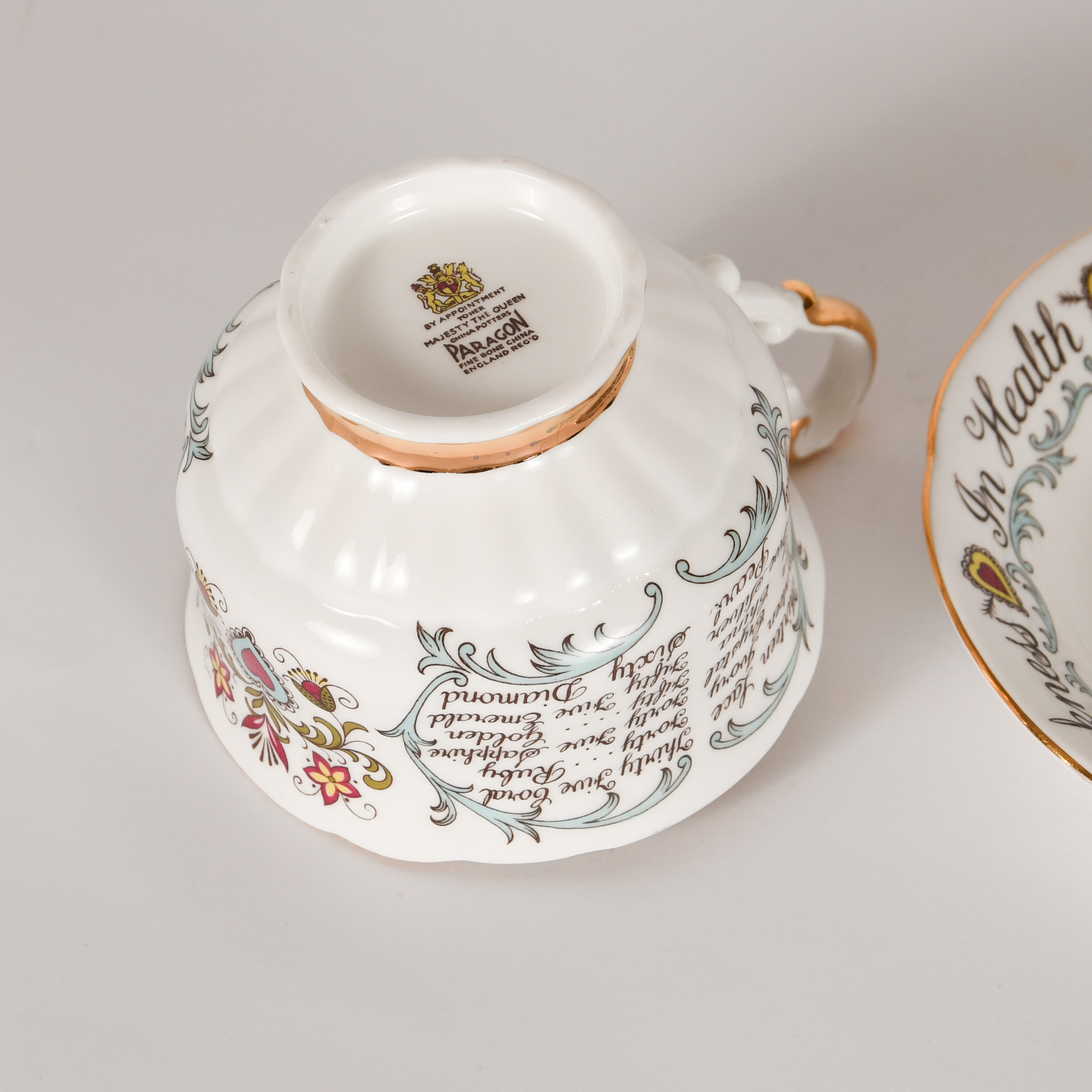 Paragon Anniversary Teacup and Saucer - Image 4