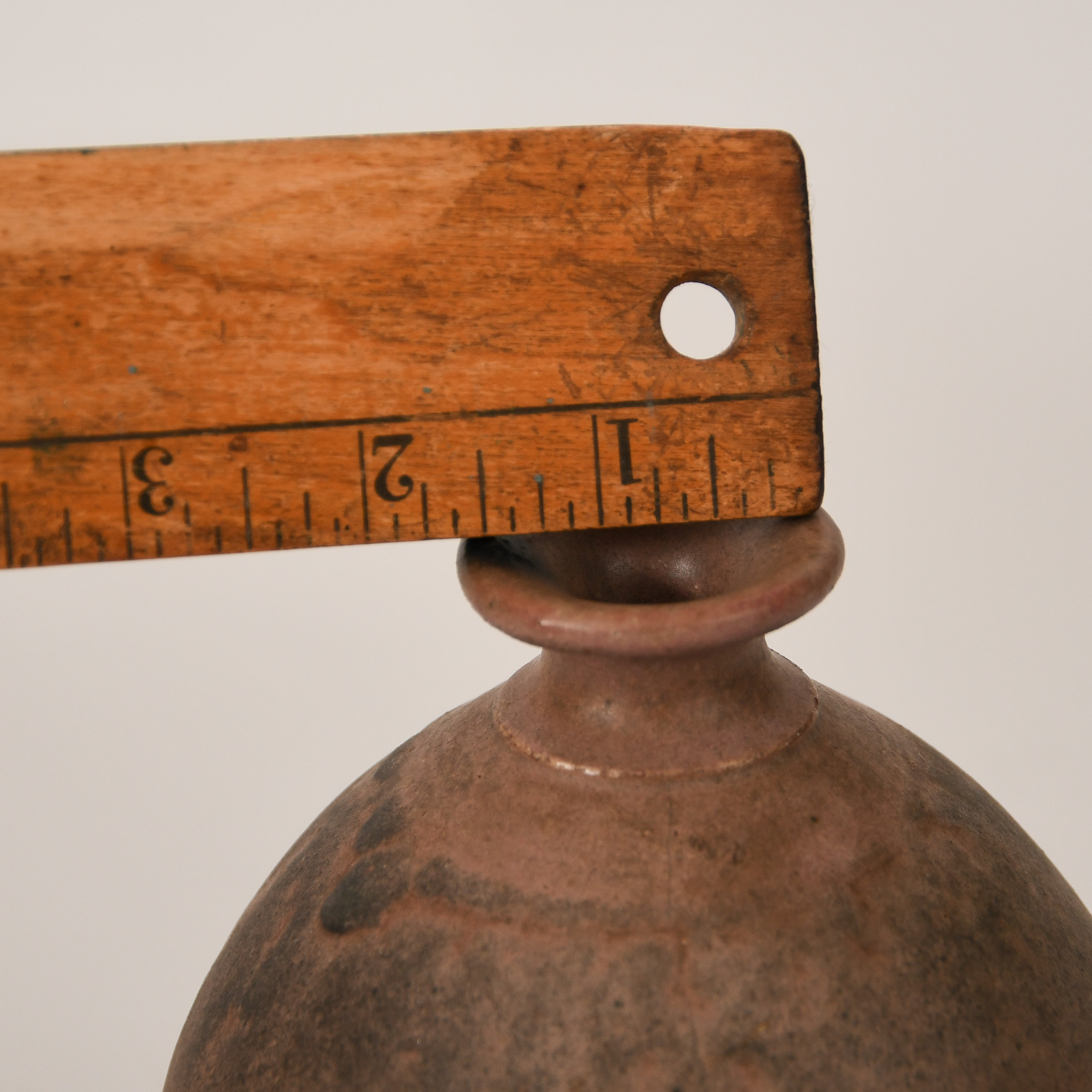 Vintage Artist-Signed Stoneware Ceramic Bottle Vase - Image 6