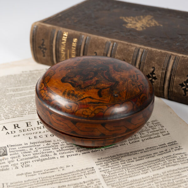 Vintage Japanese Lacquer Trinket Bowl with Lid, 1960s/70s